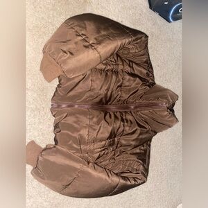 SHEIN Chocolate Brown Puffer Jacket